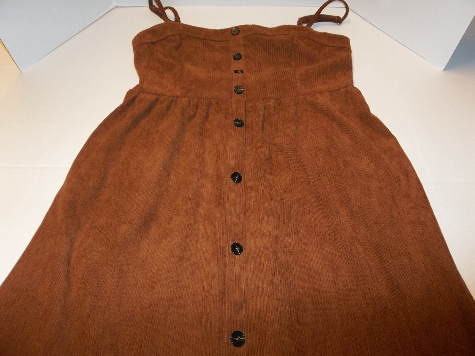Women’s Size M Dazy Brown Corduroy Dress/Jumper w/ Side Pockets