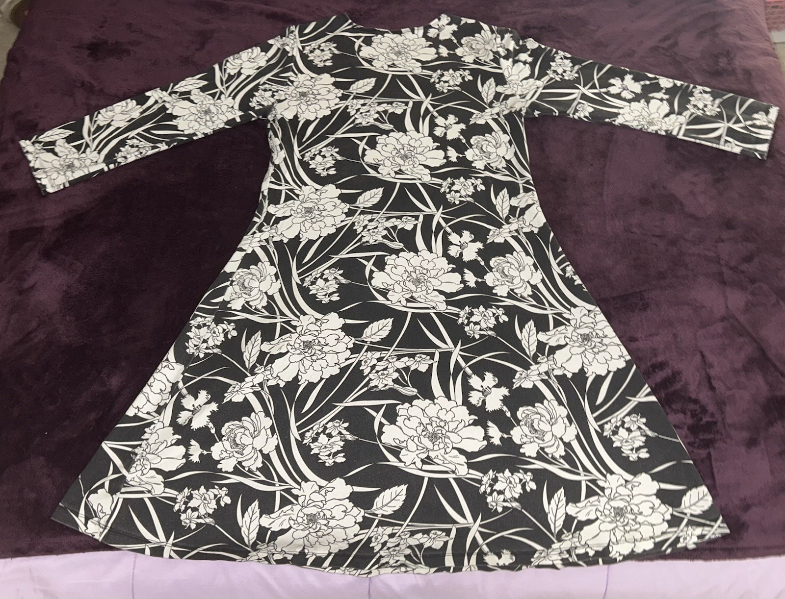 VTG Early 2000’s Bryn Walker Long Sleeve Long Floral Dress-Excellent-M-Unworn