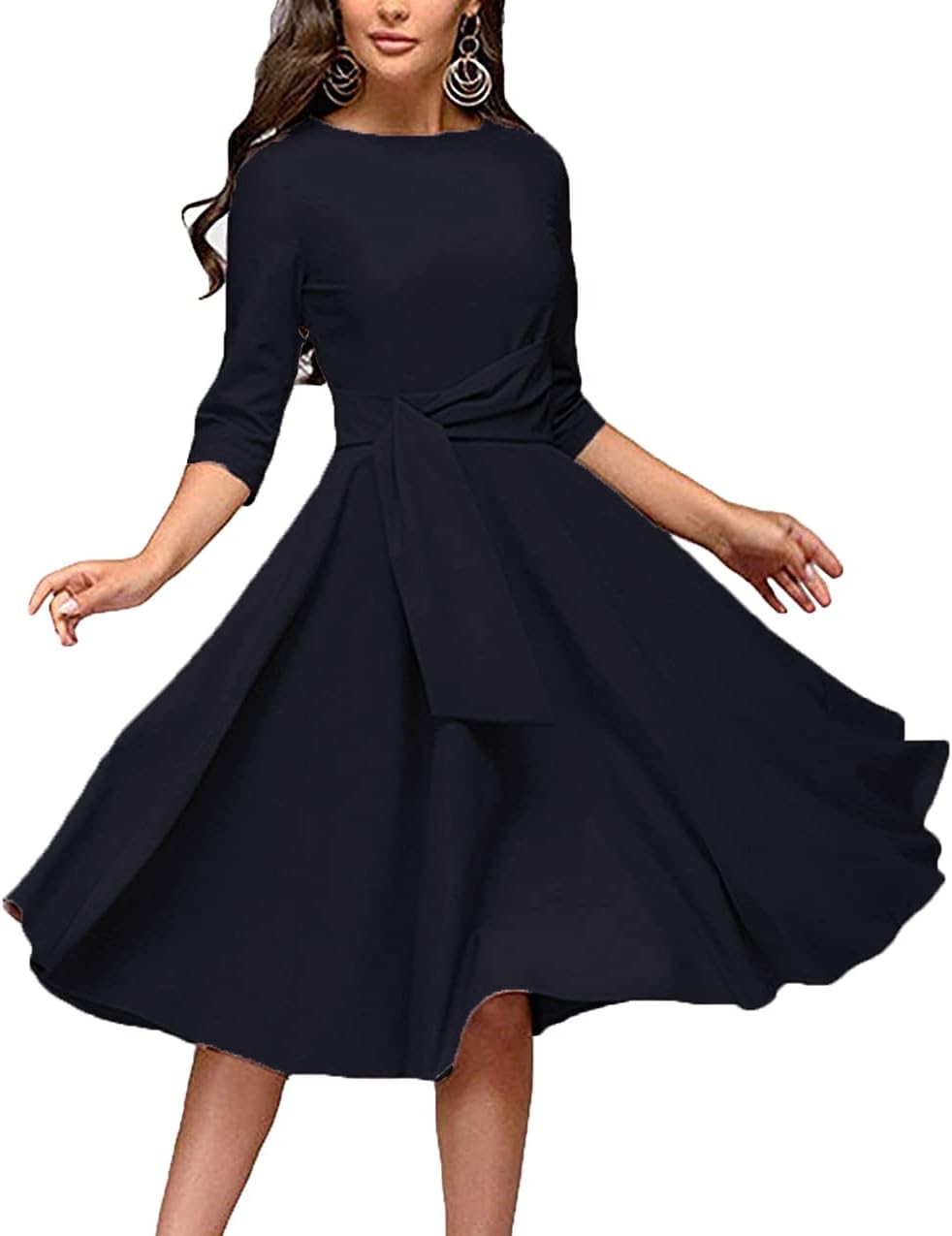 FENJAR Women Formal Dresses Casual Wedding Guest Church Work Elegance Audr