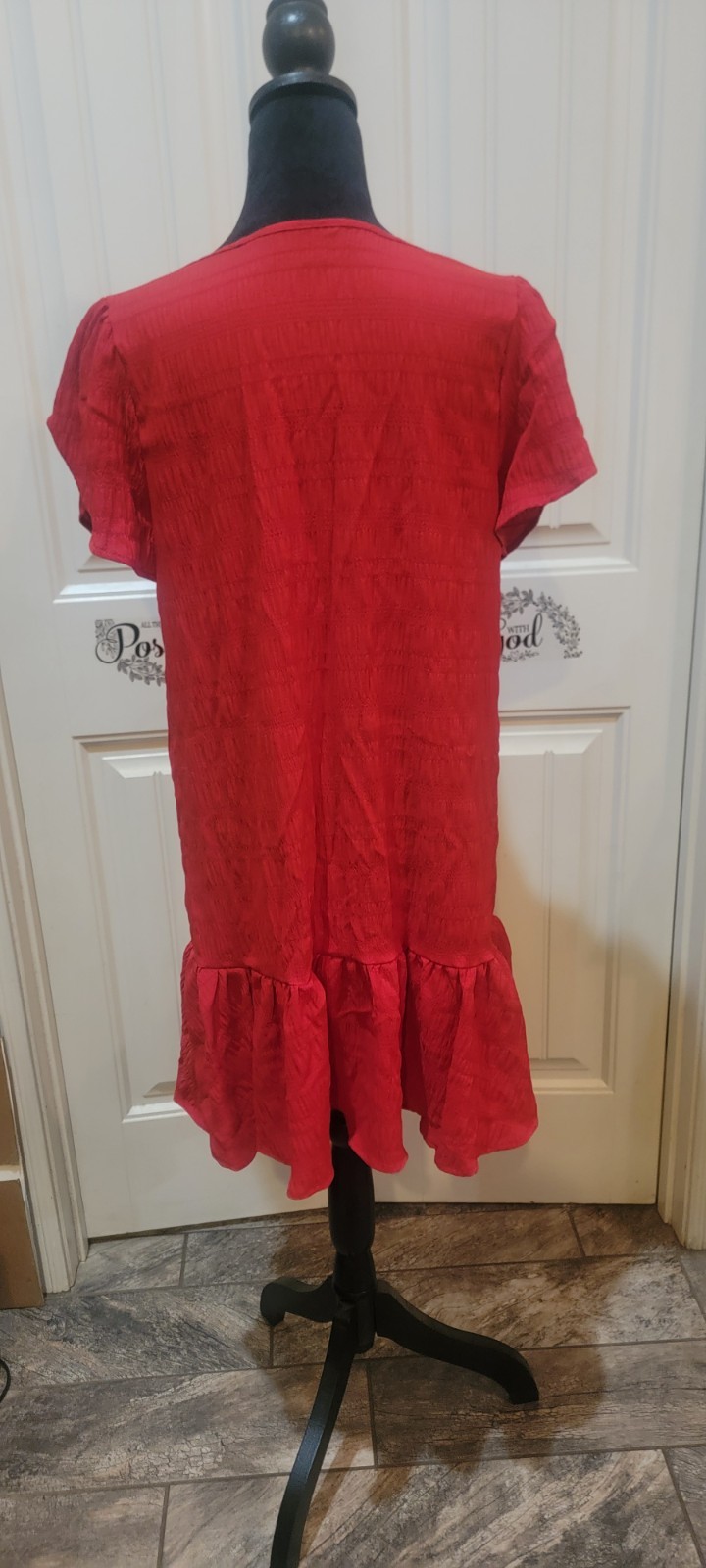 Red dress size lg NEW WOT
