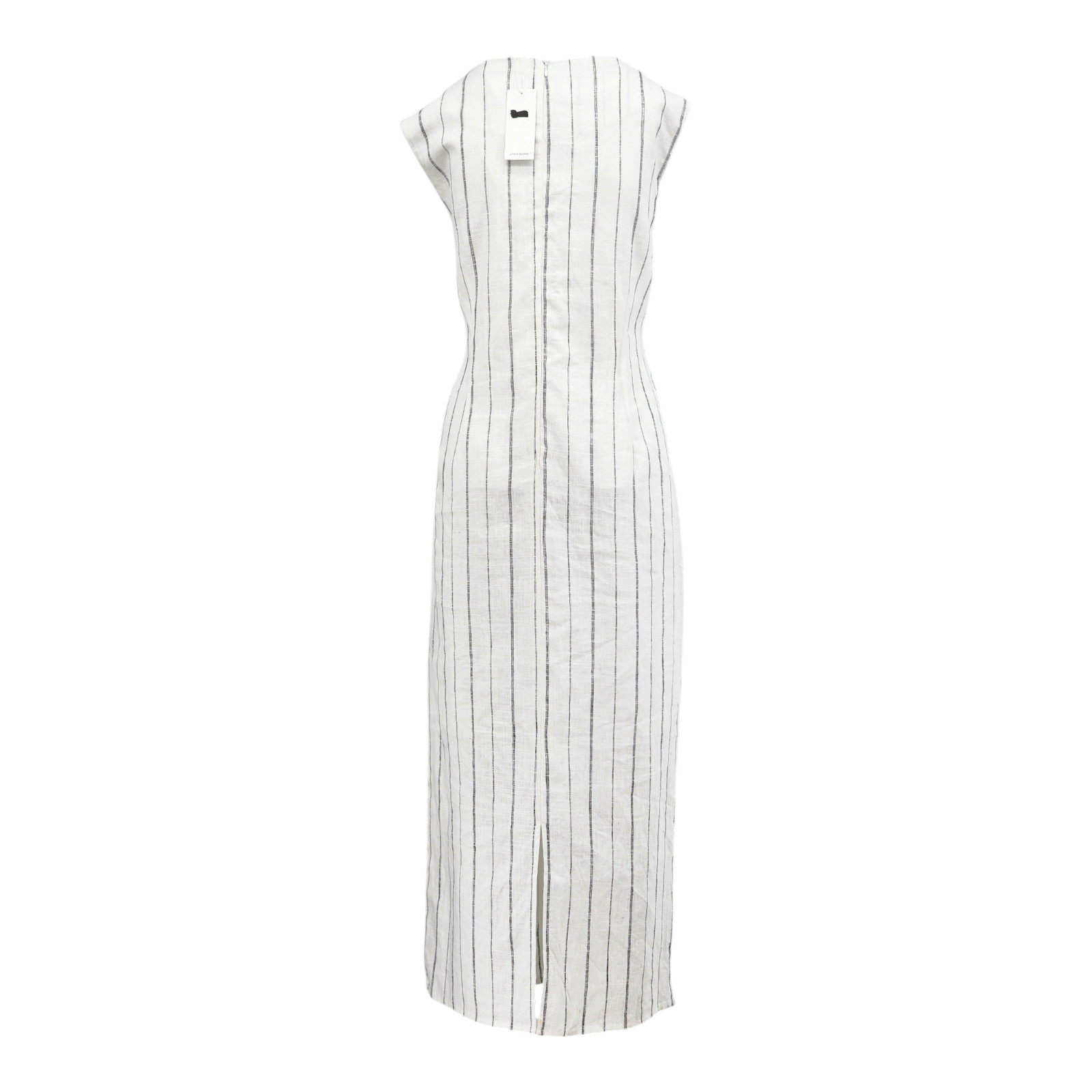 M&S Collection Linen Blend Striped Midaxi Bodycon Dress Womens Ladies RRP £39.50