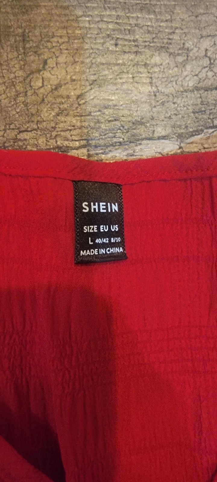 Red dress size lg NEW WOT