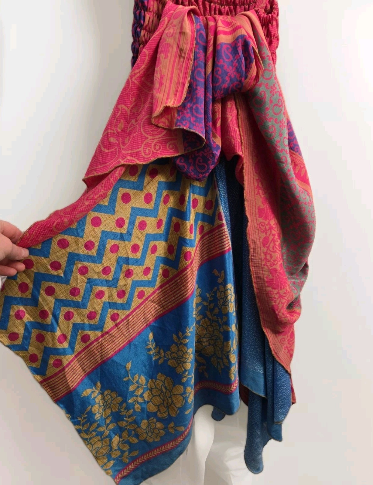 Henna Summer One Size Fairy Boho Sun dress Pixie Beach Festival Scarf Sleeveless