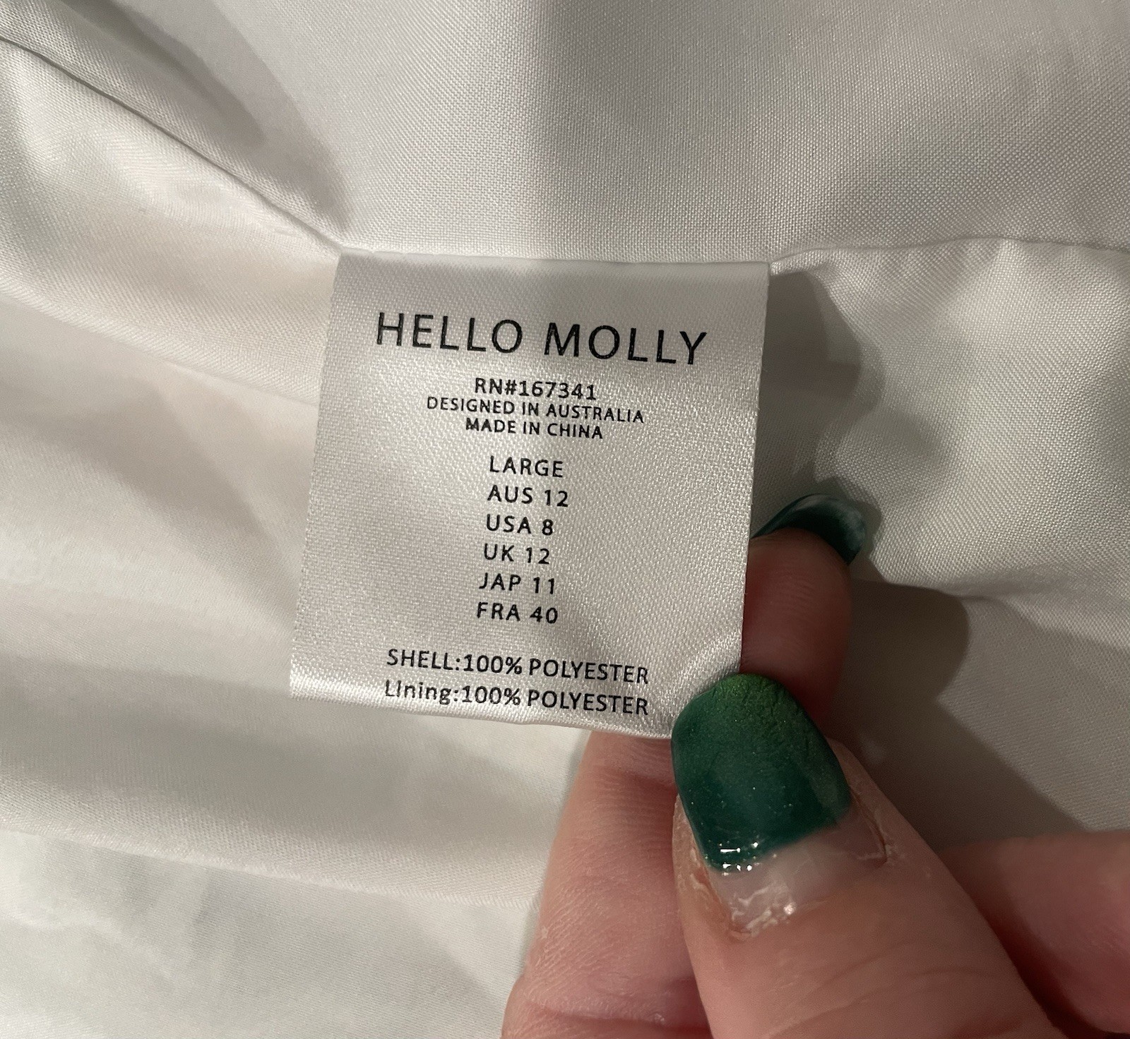 Hello Molly Green & Pink Floral Plunging Ruffle Mini Dress – Size L (US 8)