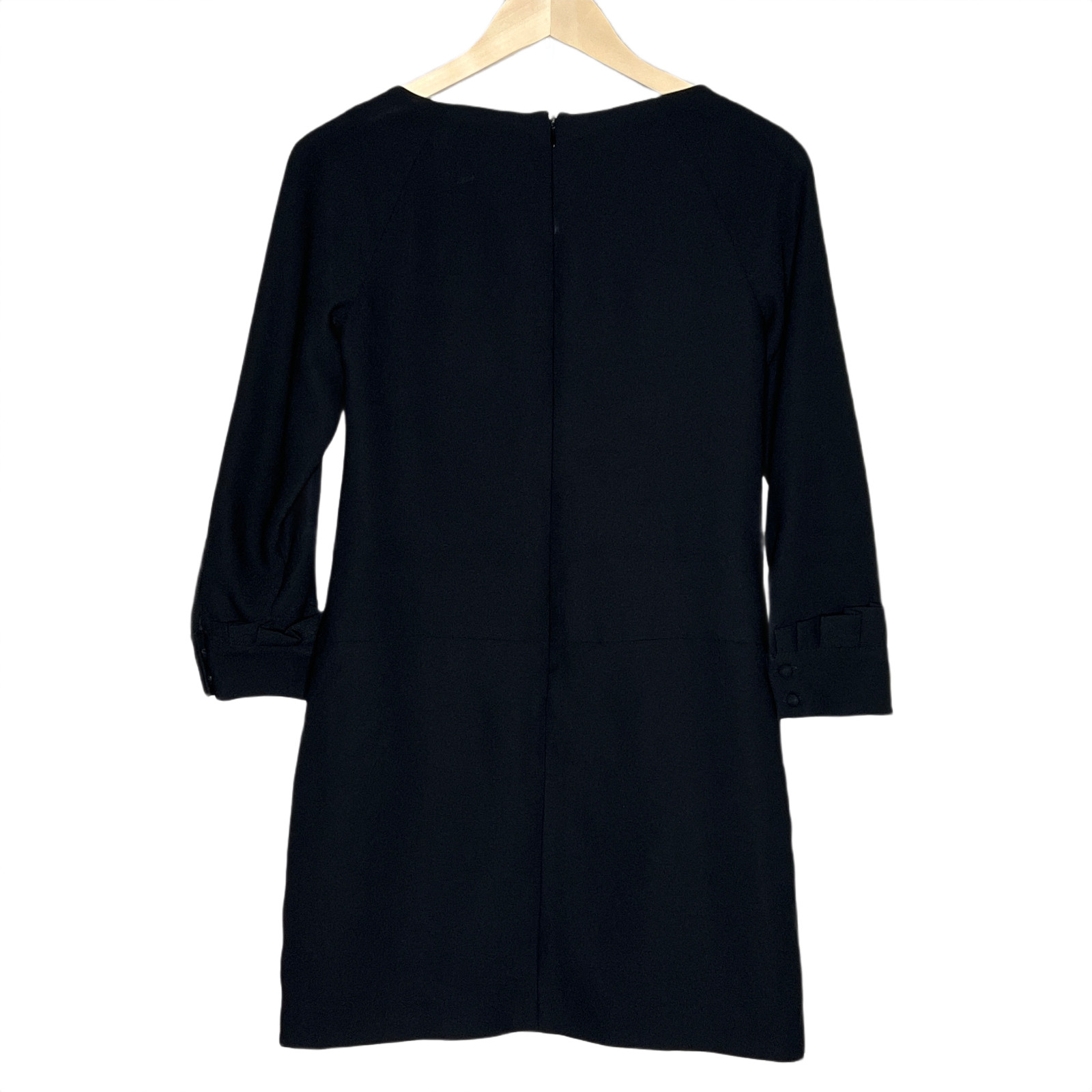 Banana Republic womens lined mini dress Petite size 00P solid black