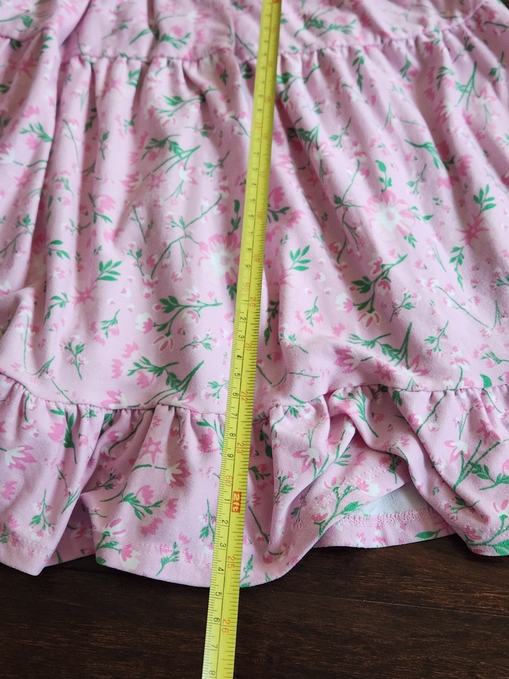 Ardene Floral Pink Babydoll Cami Ruffled Mini Dress Size Small