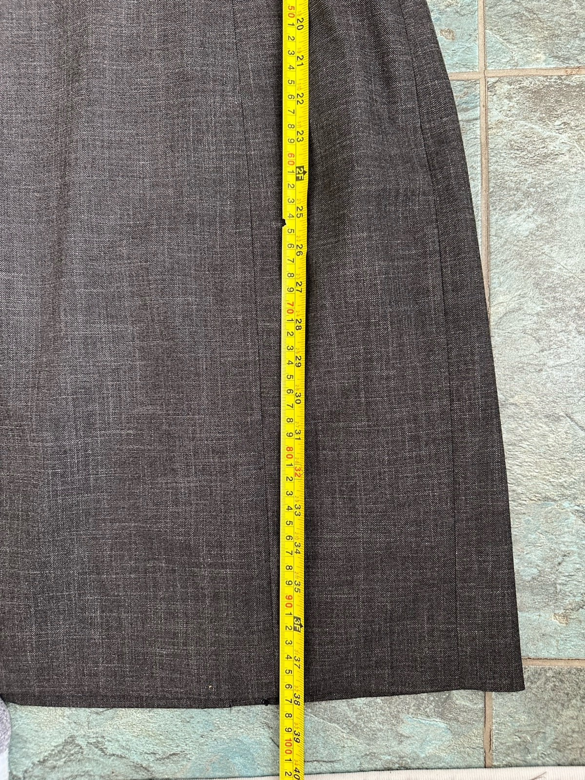 Classiques Entier Sheath Dress Size 6 Gray Cowl Neck Tie Detail Side Zip Office