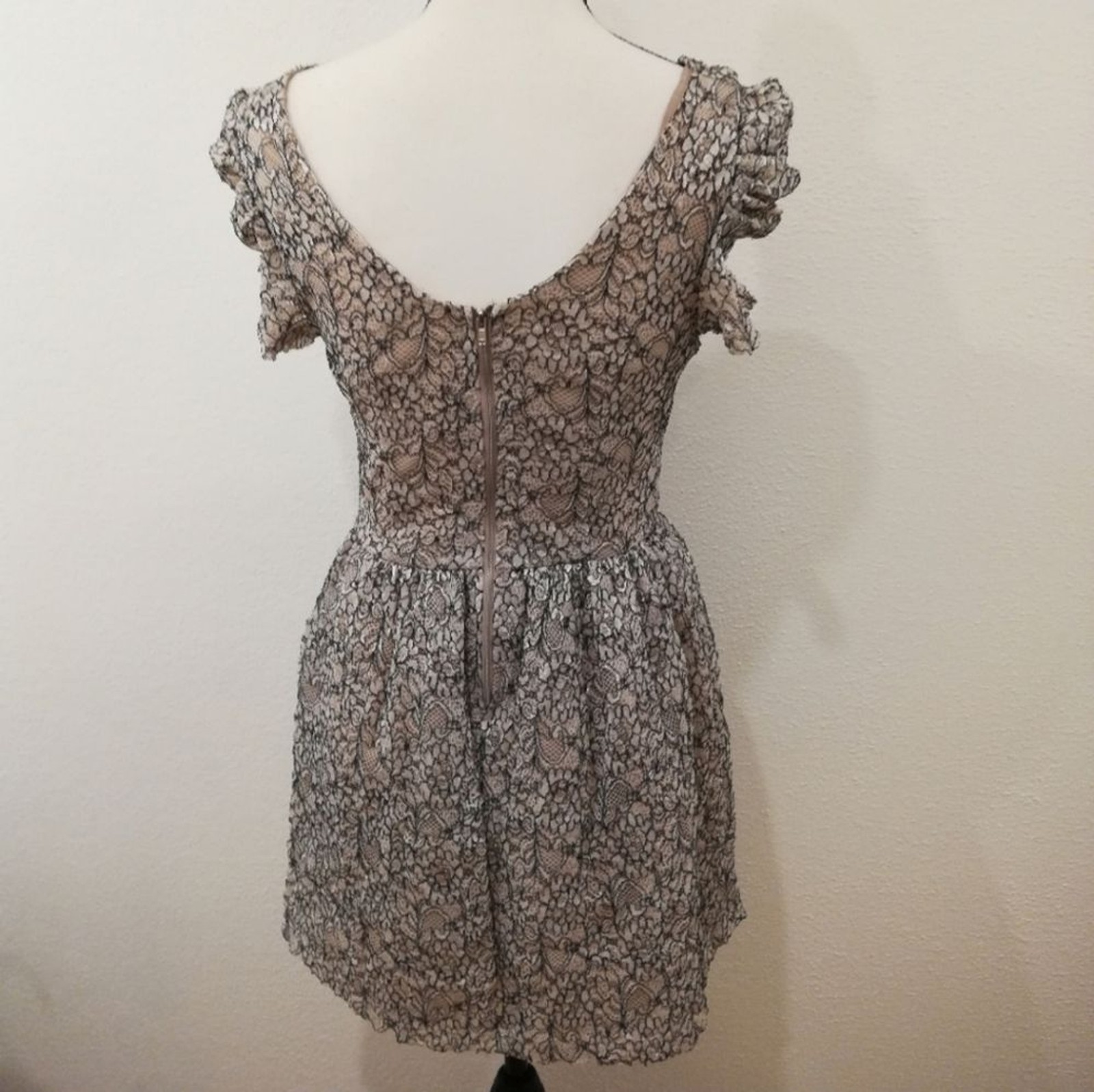 One Clothing Textured Lace Mini Dress