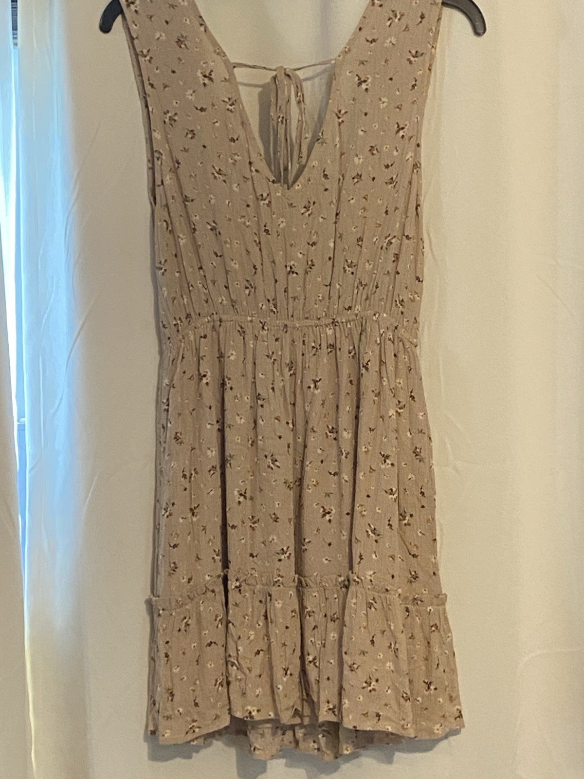Promesa Boutique S Boho Romantic Tiered Floral Sleeveless V-Neck Mini Sundress