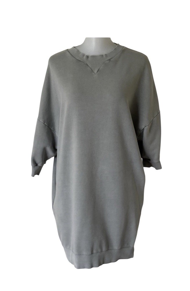 COS Sweatshirt Oversized Dress Short Sleeve Womens Small Green