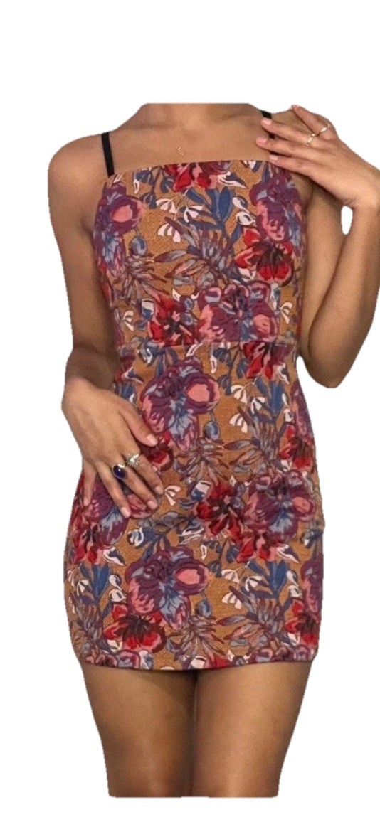 Urban Outfitters Floral Mini Dress Women’s Size Large Festival Boho Sleeveless