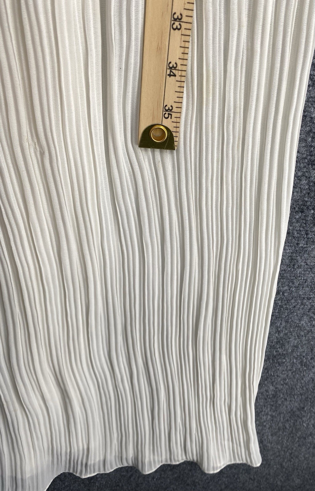 Flora Ivory Pleated Spaghetti Strap Maxi Dress