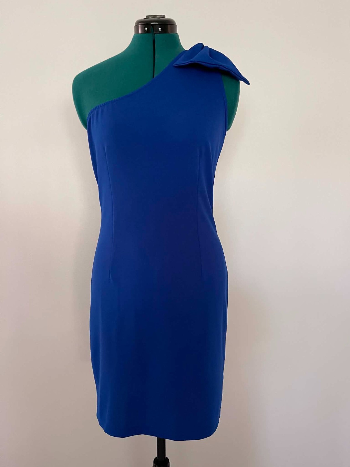 PRETTYGARDEN One Shoulder Bodycon Dress, Blue, Pre-Owned (US Small)