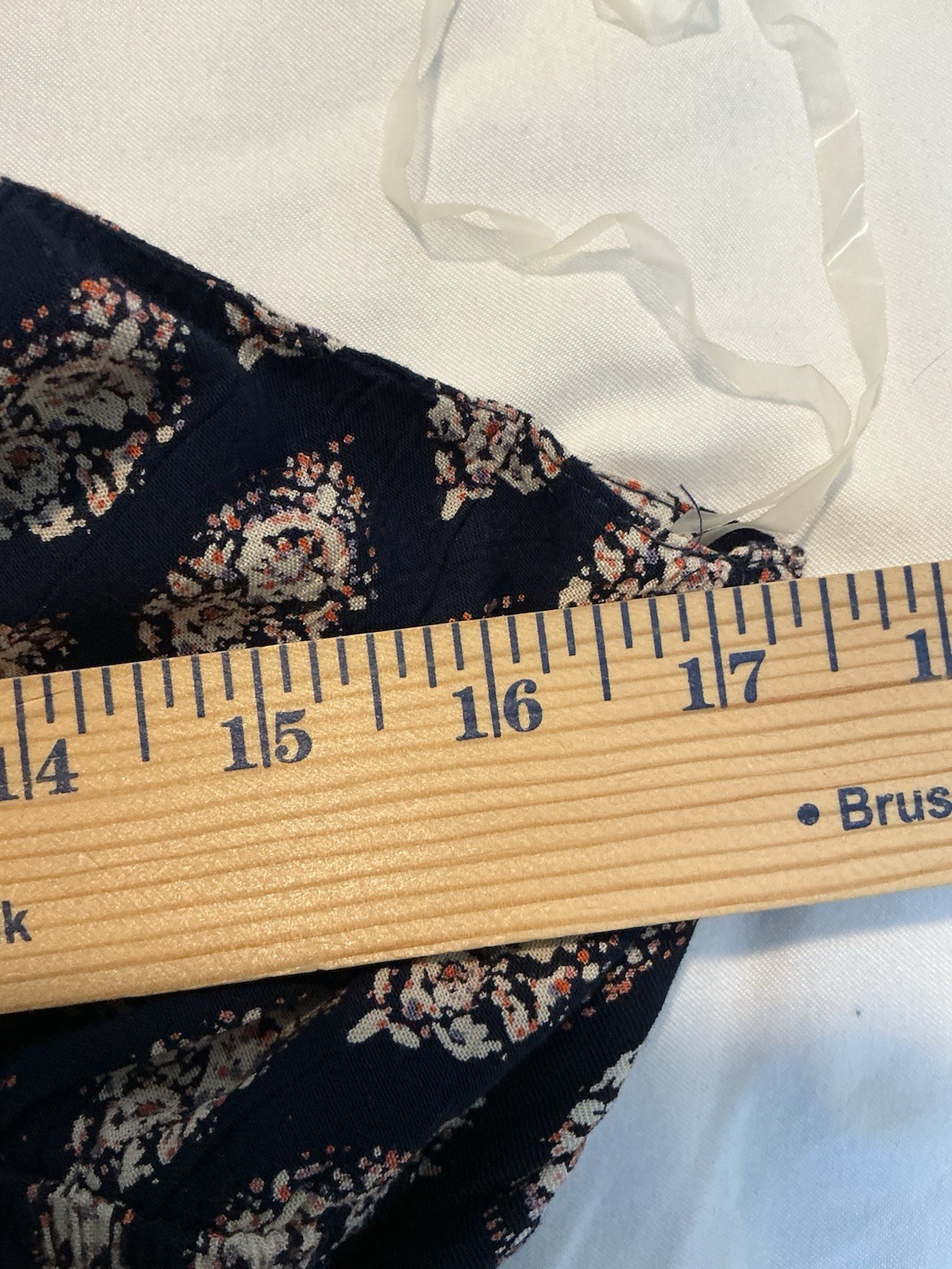 Angie Blue Multi Sz L Spaghetti Adjustable Straps Back Tie