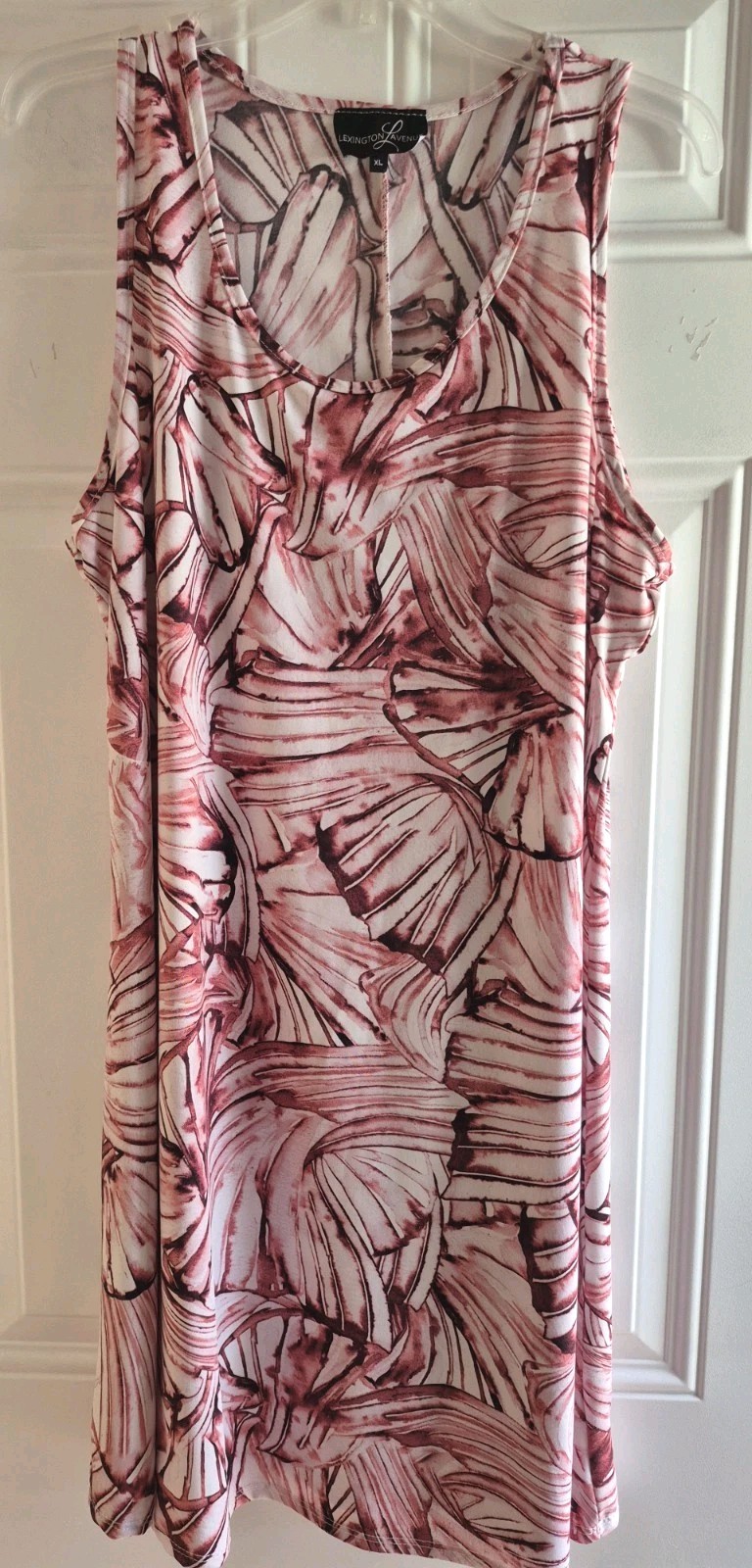 LEXINGTON AVENUE Stretch Knit Sleeveless Dress – XL – Scoop Neck, A-Line