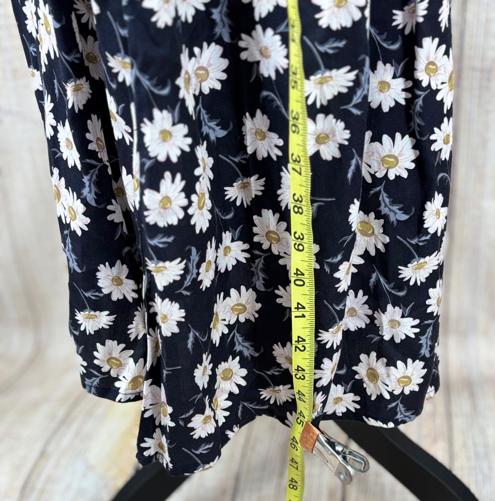 Barbour Cranmoor Dress Size 8 Navy Daisy Floral Shirt Midi 100% Lyocell NWT