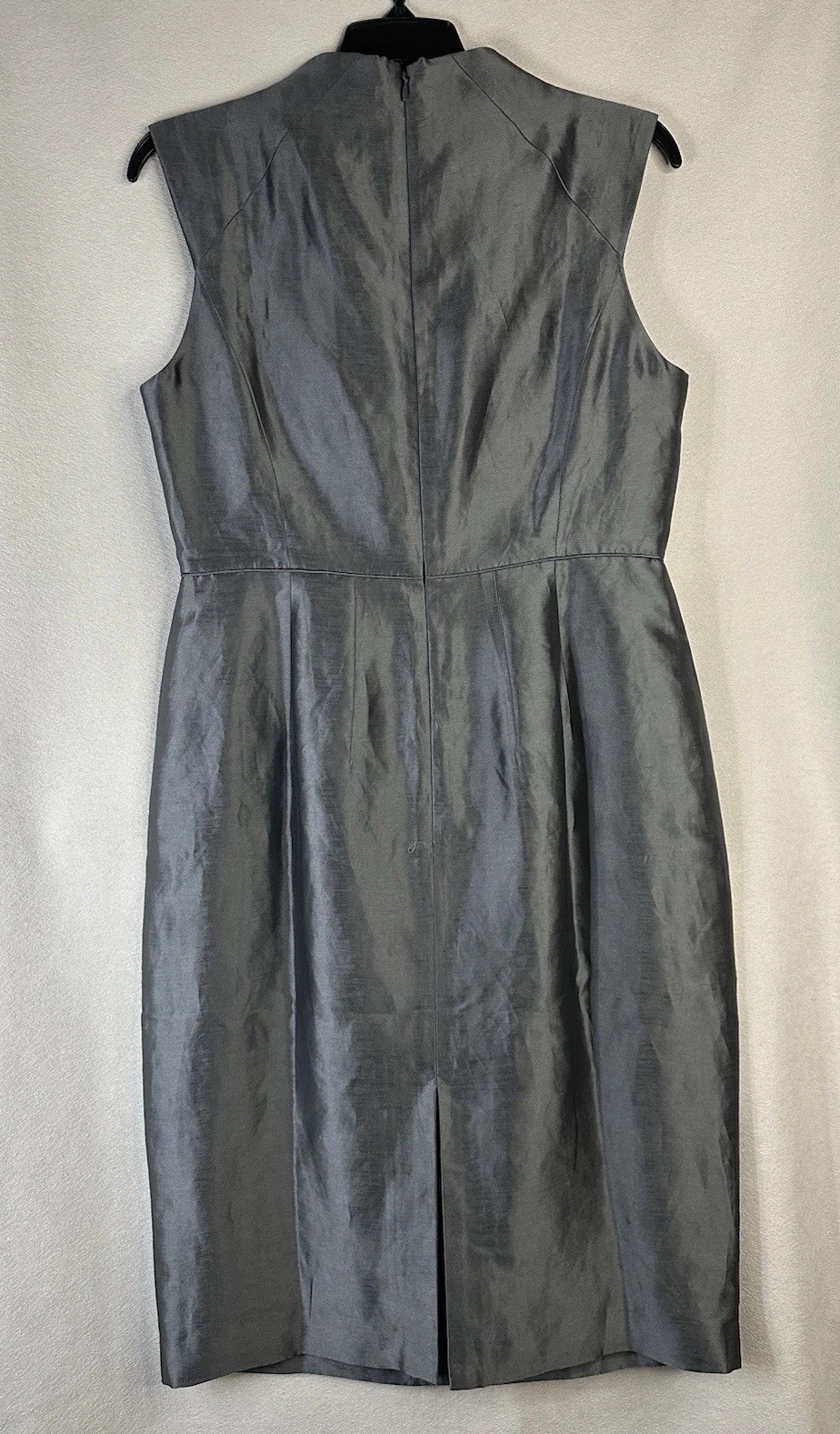 NEW Banana Republic Monogram Metallic Party Cocktail Dress Linen Silk Sz 8 $150