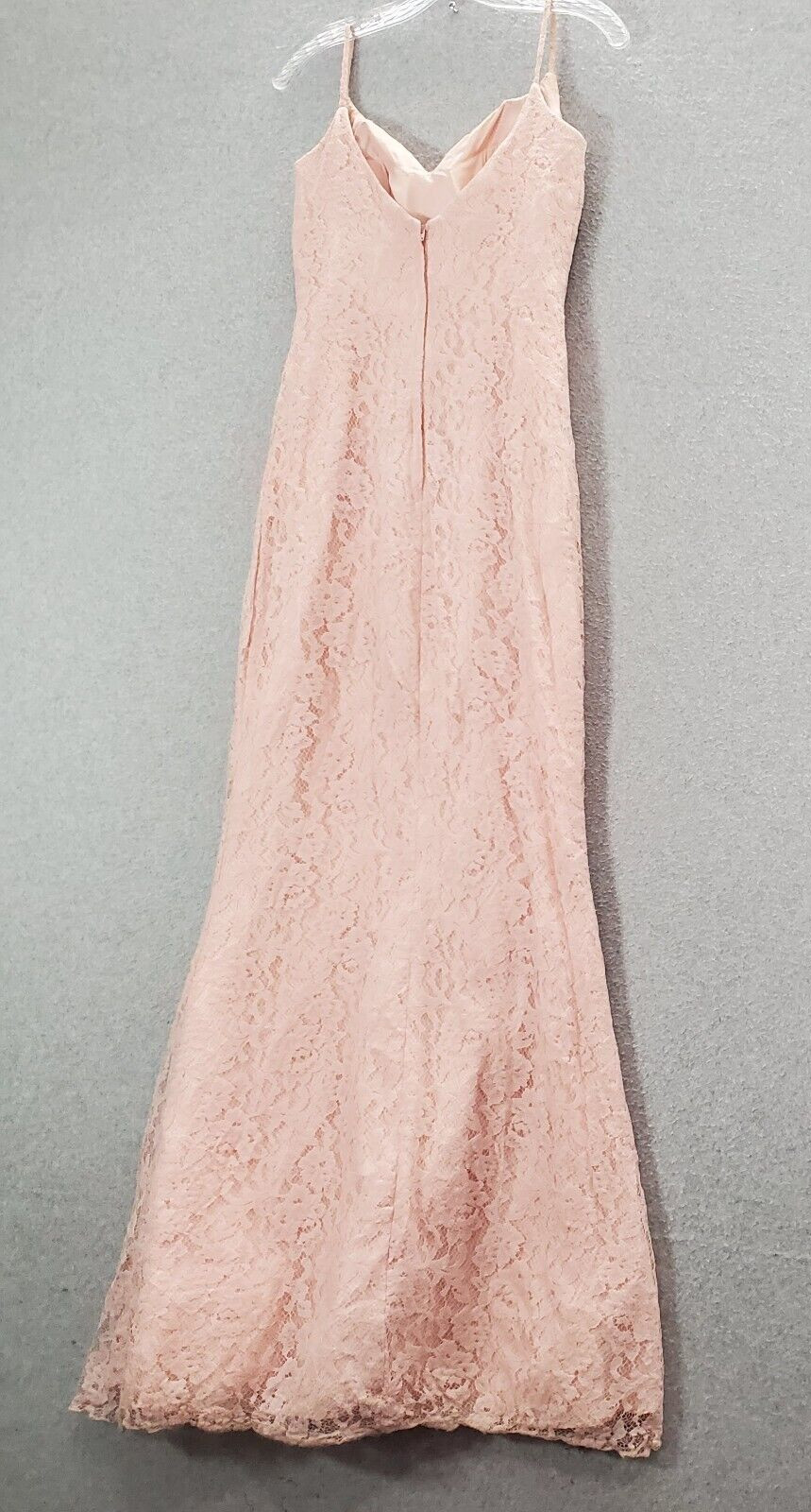 Bari Jay Women Dress 2 Pink Maxi Floral Crochet Lace Wedding