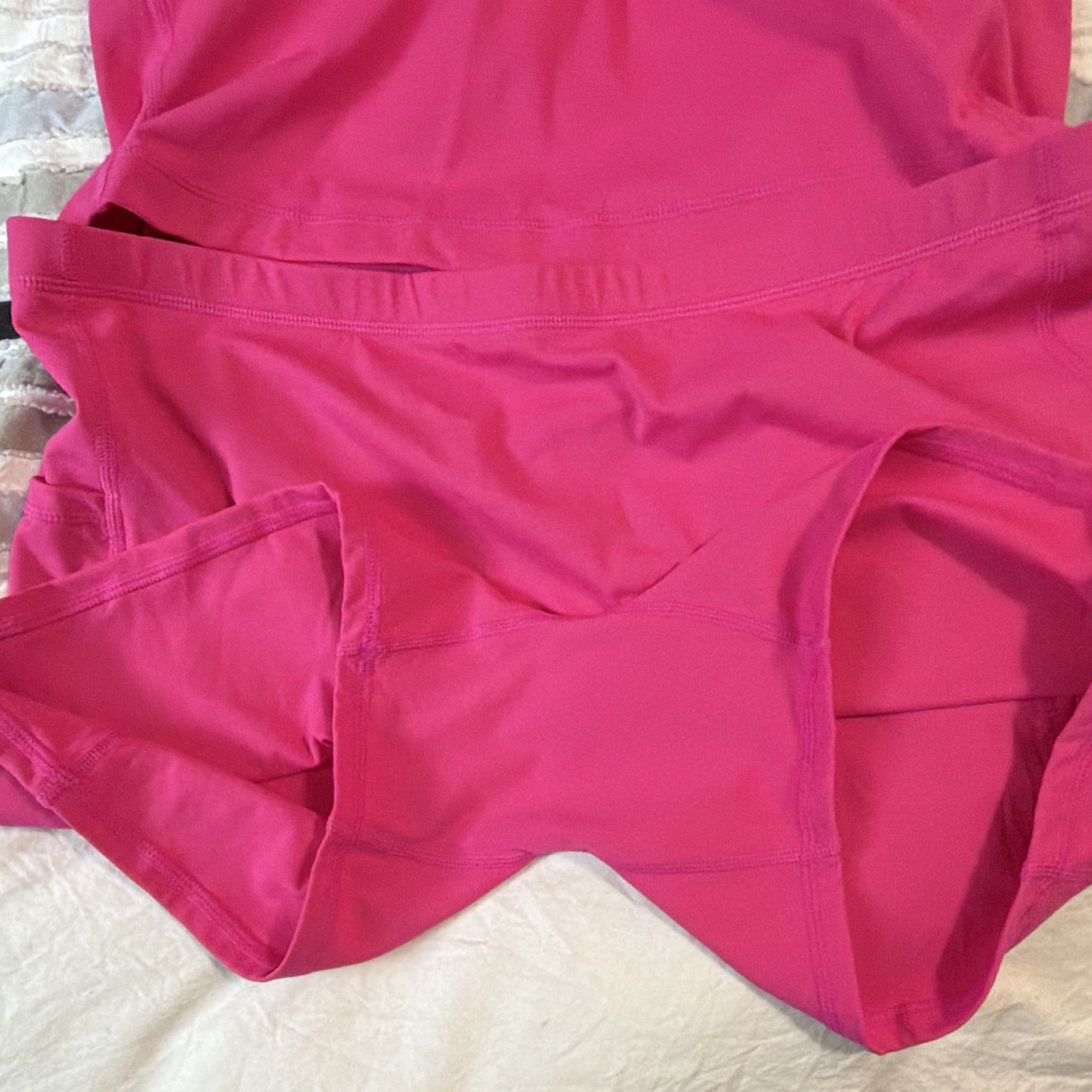 Halara Softlyzero Plush Pink Tall XL easy Peezy dress One-Piece Built-in Bra