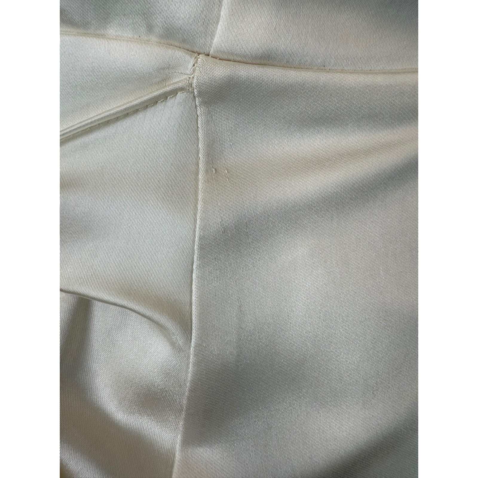 Selfie Leslie Aphrodite Satin Wrap Dress S Angel Sleeve Ivory NWT