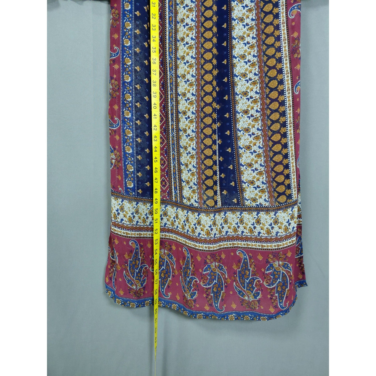 Flying Tomato Multicolor Maxi Geometric Dress Women Size L