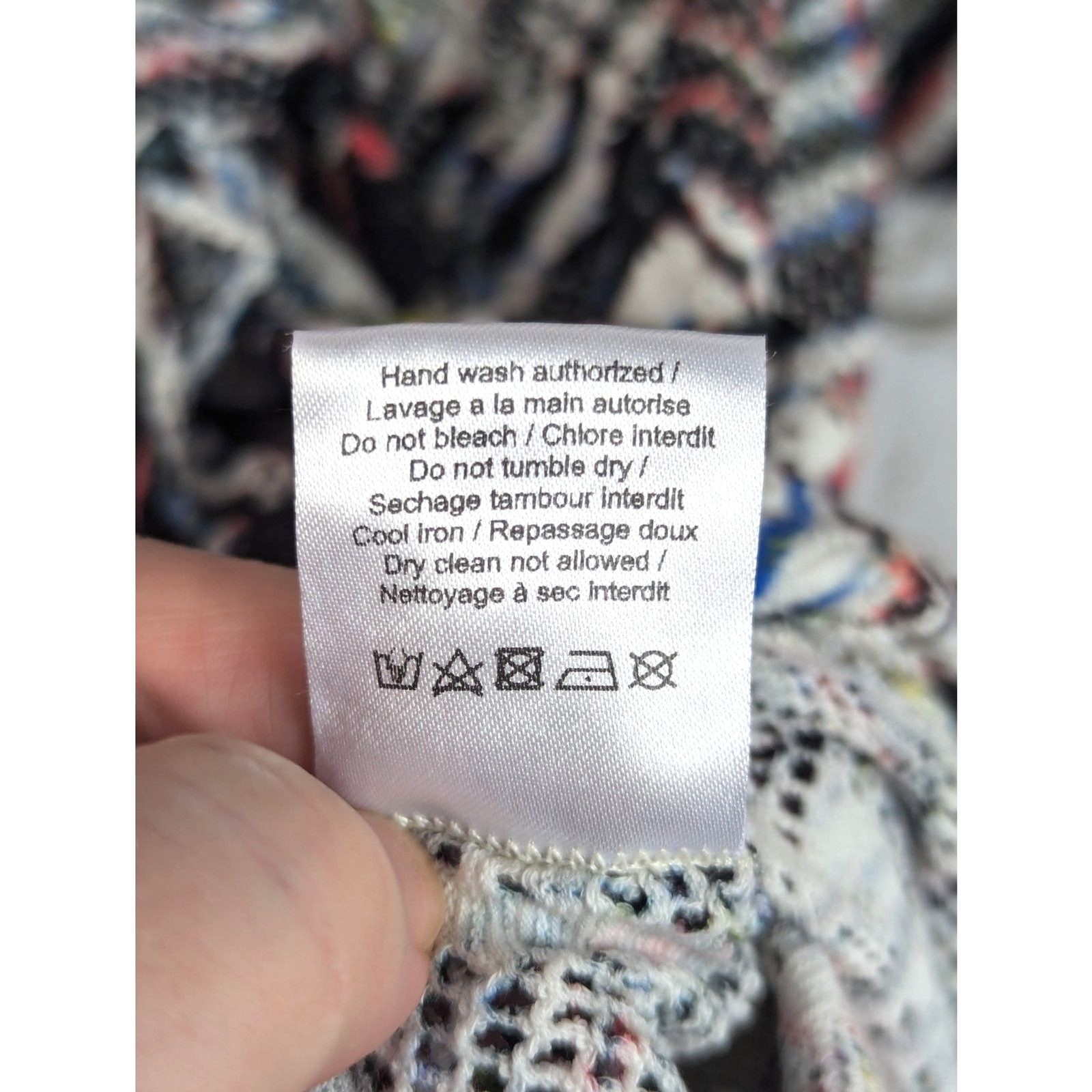 IRO “Gordon” Printed Bodycon Mesh Knot Dress Chic Modern Contemporary Size 0