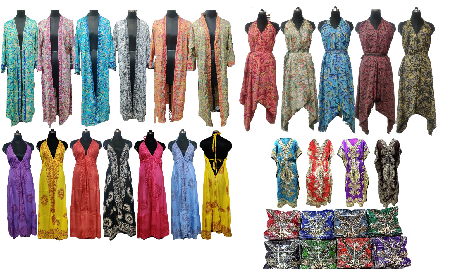 Deal Lot 50pc Indian Hippie Tie Dye Backless Sundress Gypsy Indian Beach Wear