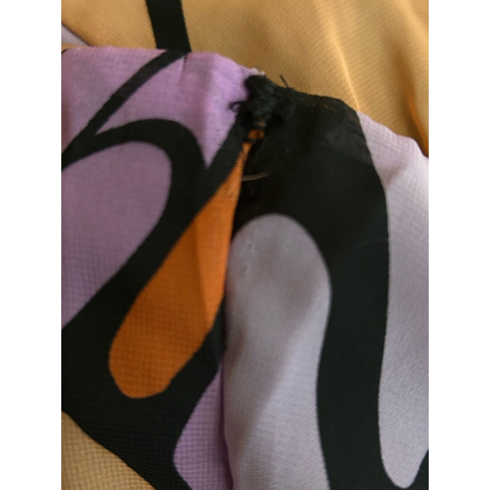 Sam Edelman Butterfly Print Trapeze Maxi Dress, Lightweight chiffon. Size L