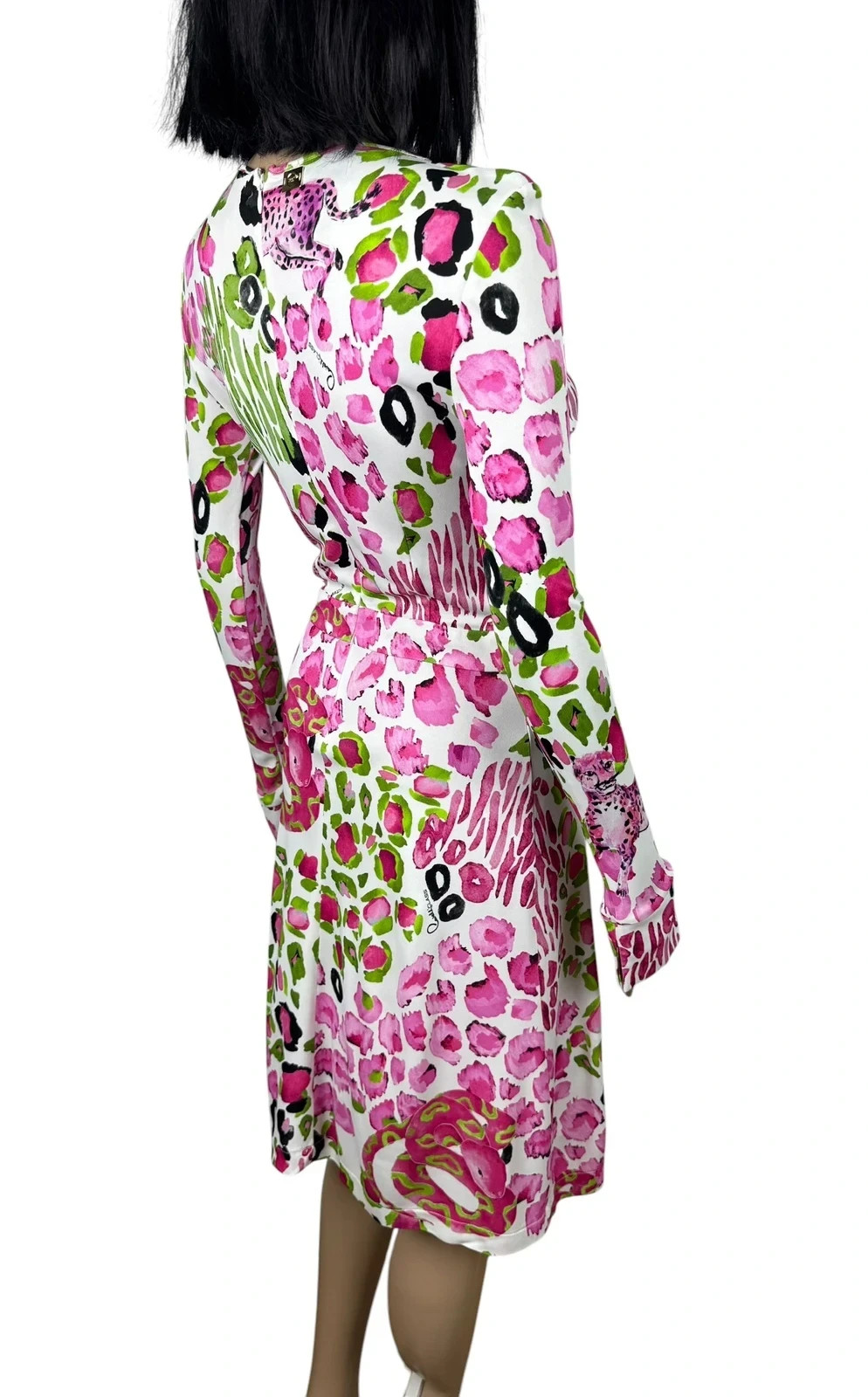 Cavalli Class Dress Animal Print Viscose