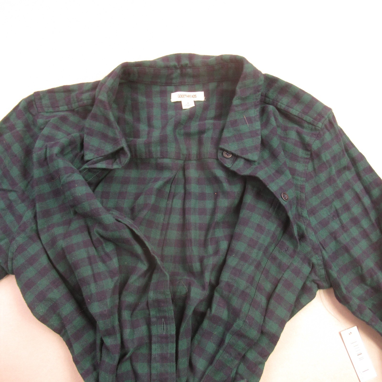 Goodthreads Dress Womens Medium Long Sleeve Button Front Lightweight Casual