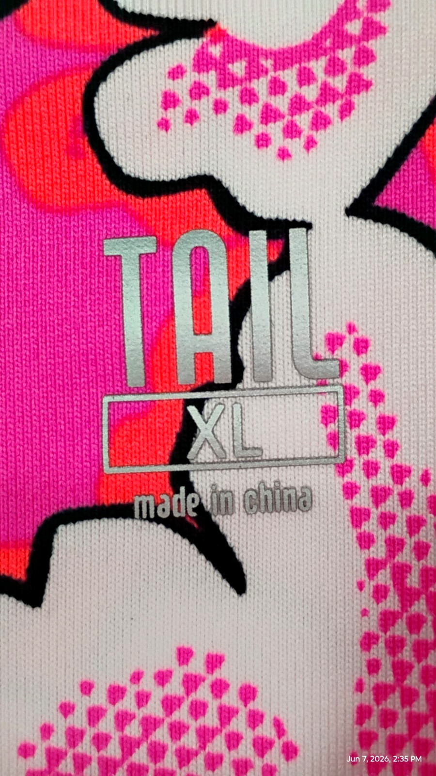 NEW Tail Activewear Nabila Sleeveless Dress UPF 50 Pink Sugar Blossom Floral XL