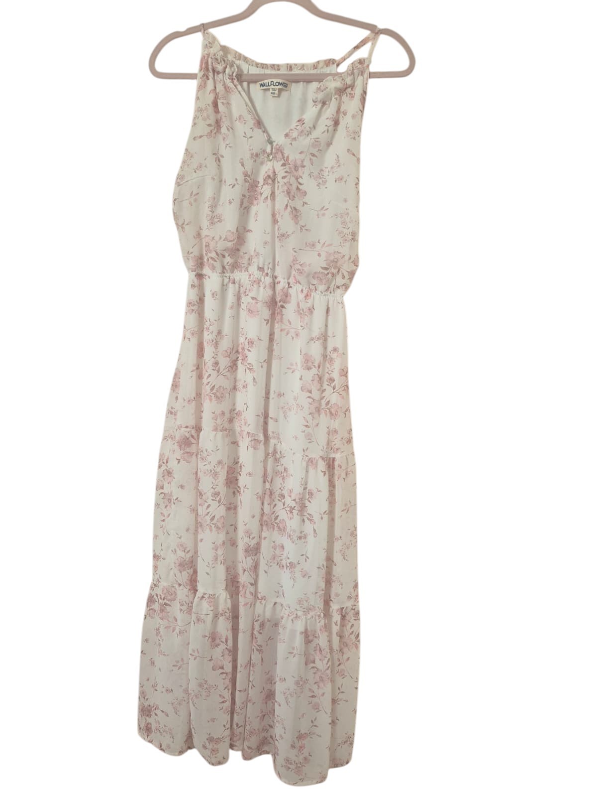 Wallflower Floral Pink and White Maxi Dress WallFlower