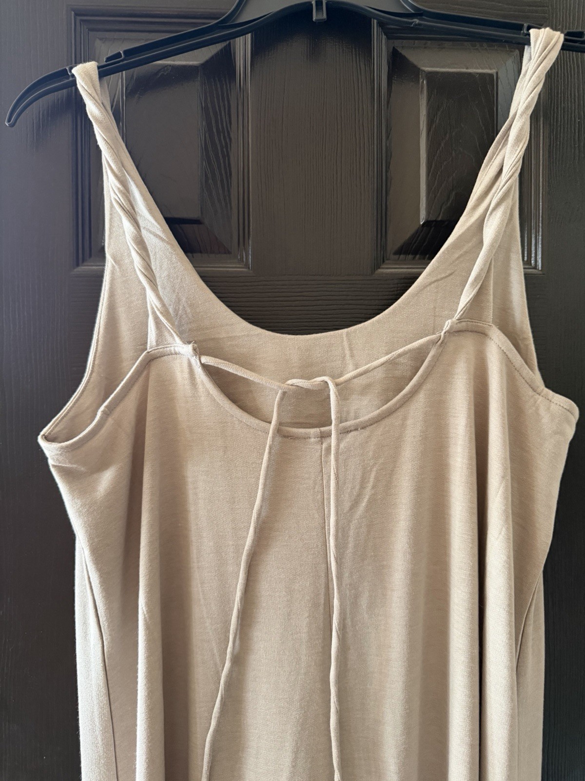 Zenana Long Maxi Dress Tan Large