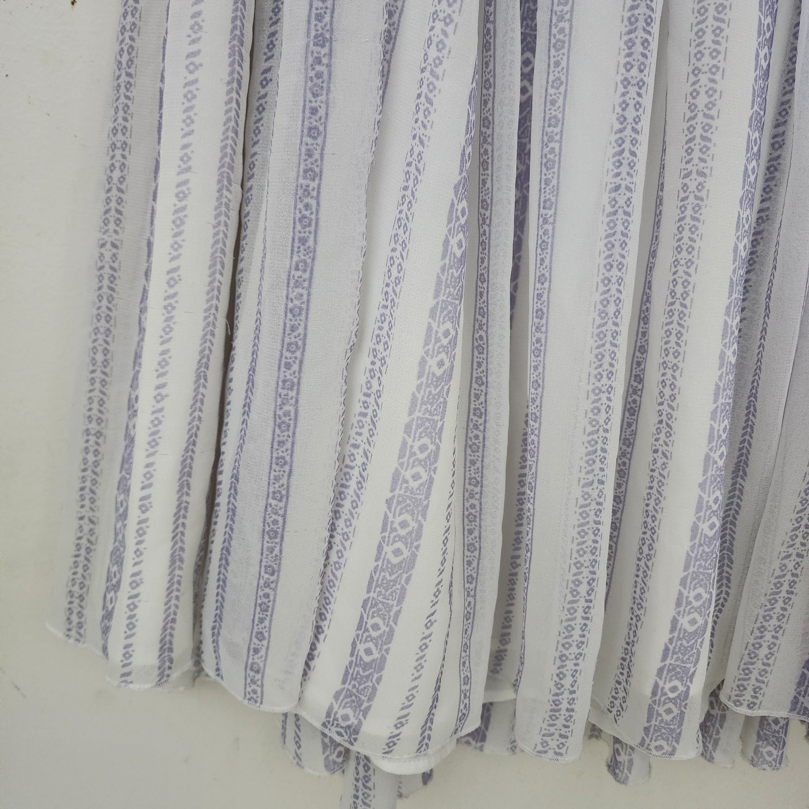 Free People Shift Dress S Ivory Lavender Embroidered Penny Georgette Babylon