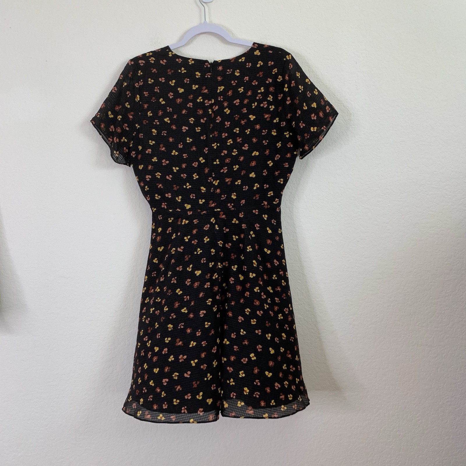 Madewell 100% Silk Button-Front Swing Dress in Feline Floral 6