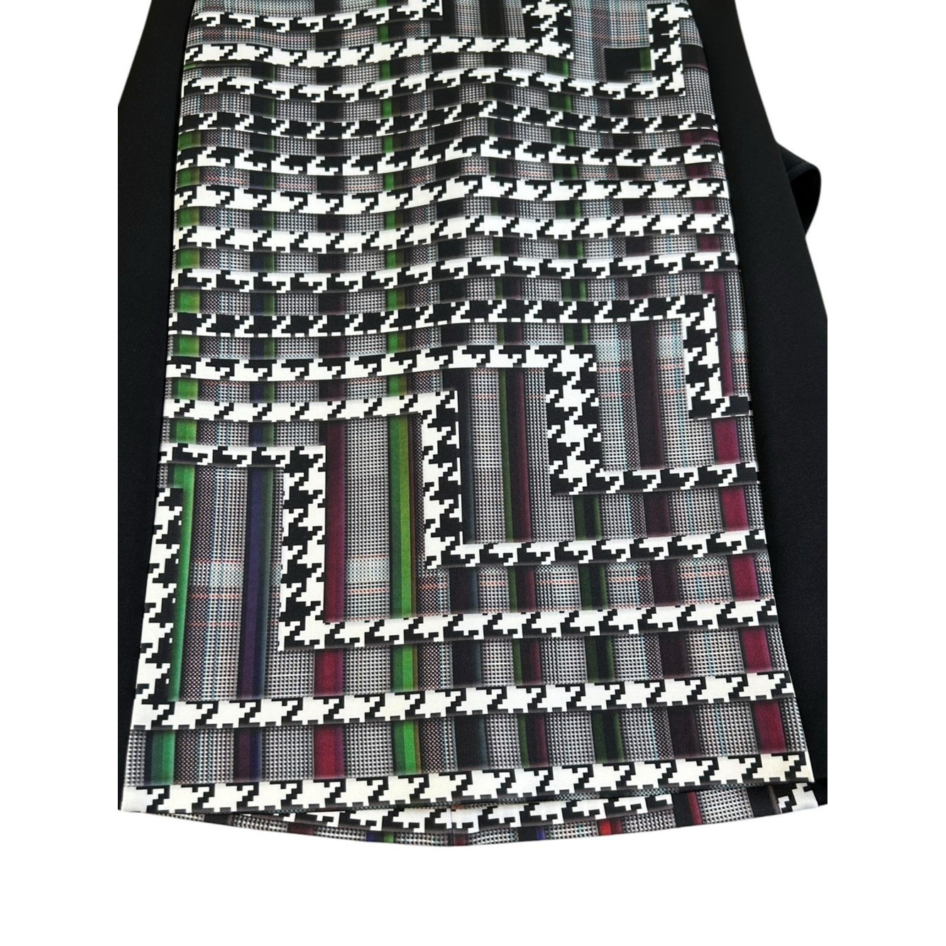 CLOVER CANYON Trinity Multicolor Neoprene Scuba Dress XS Bodycon Mini