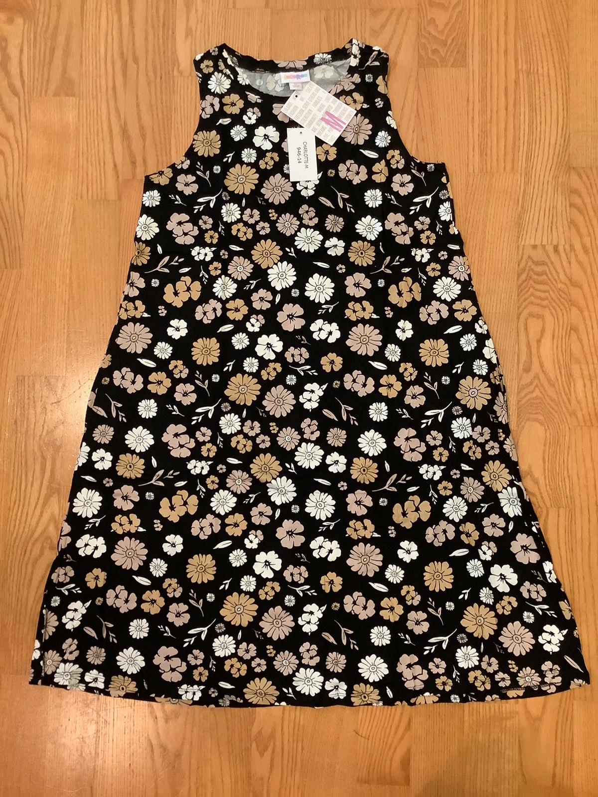 LuLaRoe Medium Charlotte Tank Swing Dress – As Pictured
