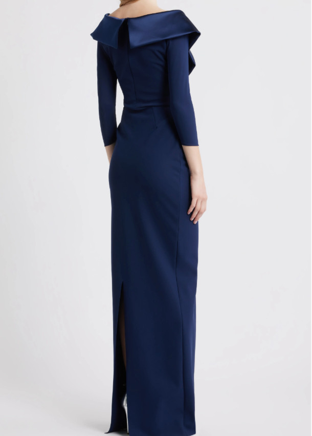 NEW, Chiara Boni La Petite Robe Suli Ra Wrap Front Column Dress Sz 46 #MD2011