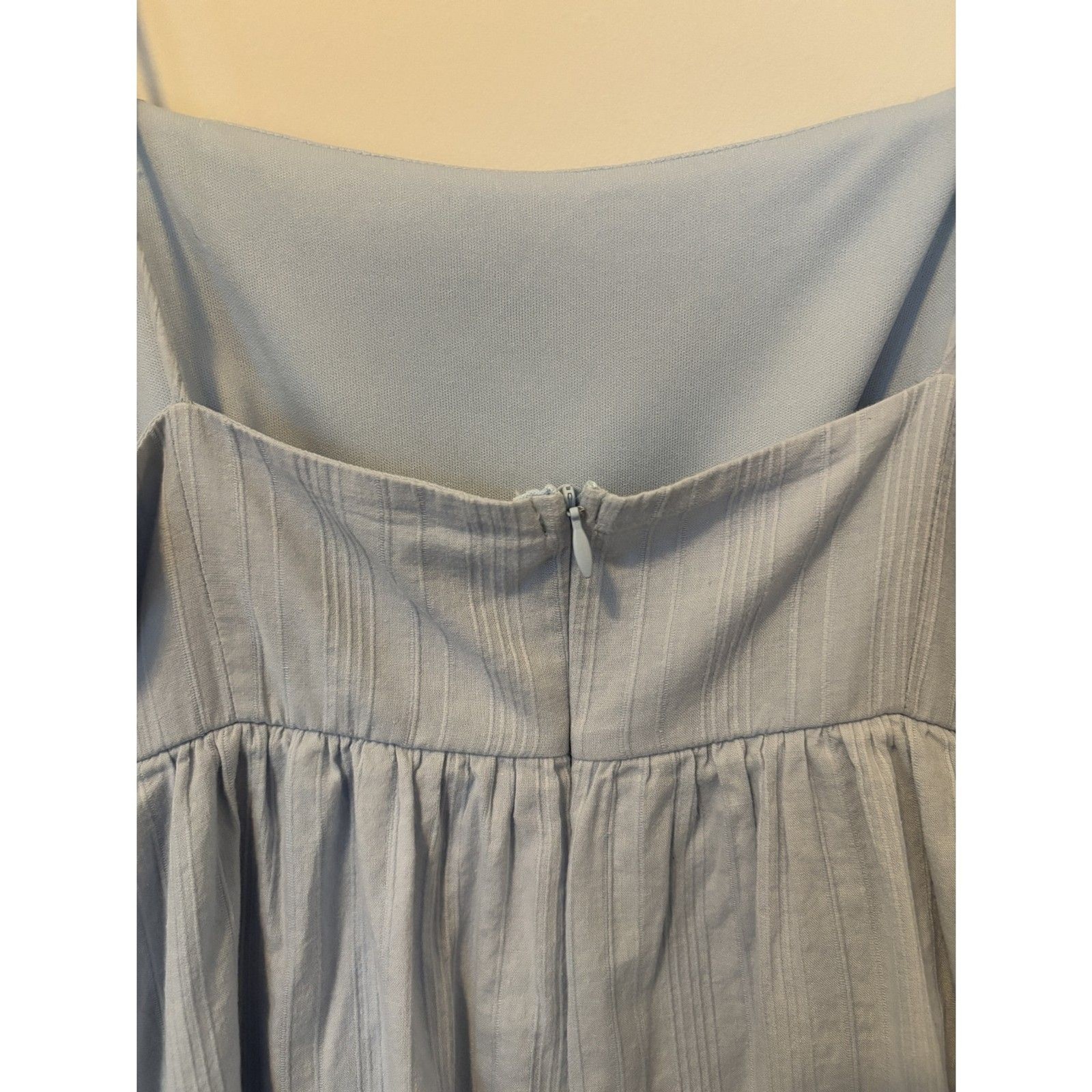 Altar’d State Light Blue Baby Doll Dress Spaghetti Straps With Pockets Size M