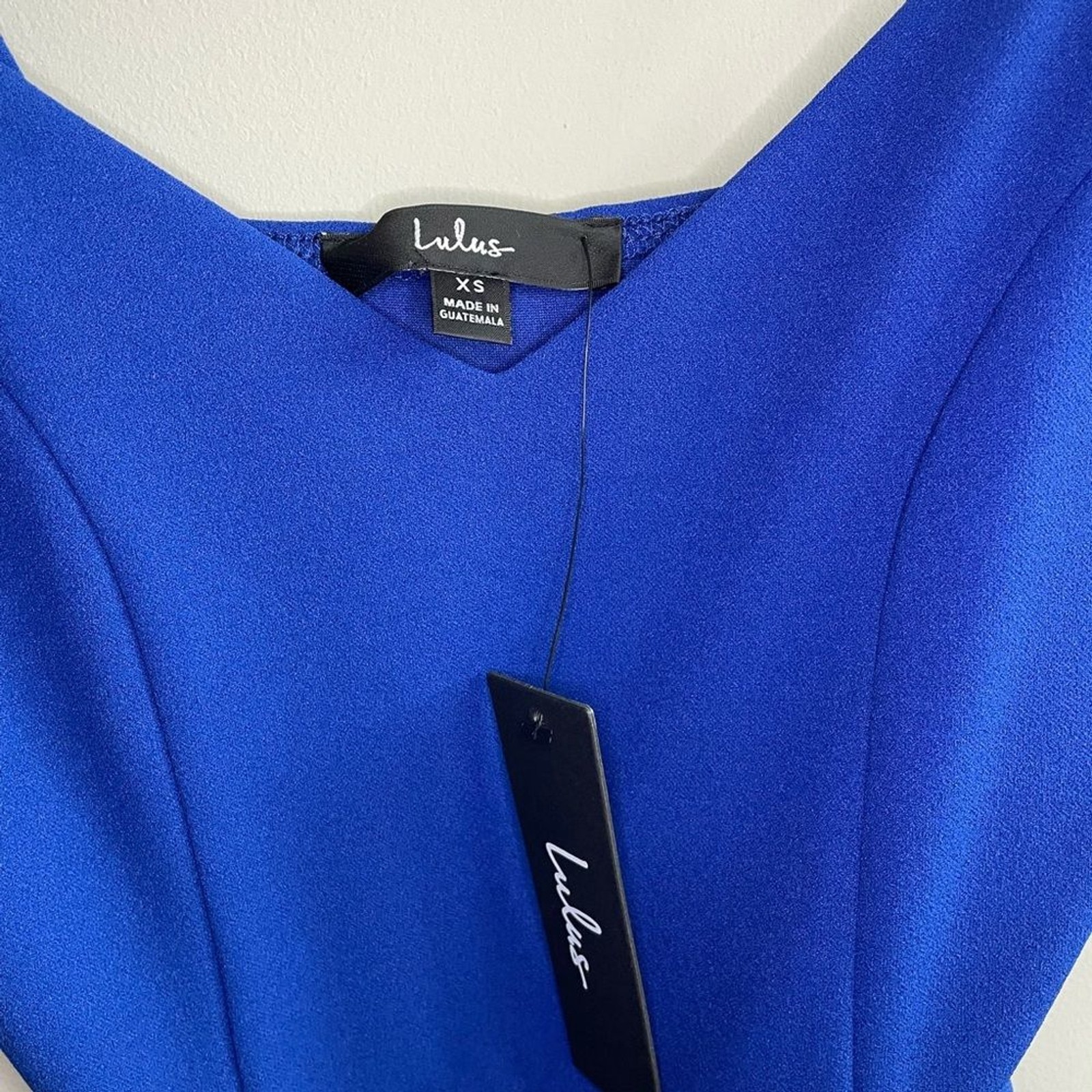 Lulus Forever Your Girl Royal Blue Bodycon Mini Dress with Spaghetti Straps
