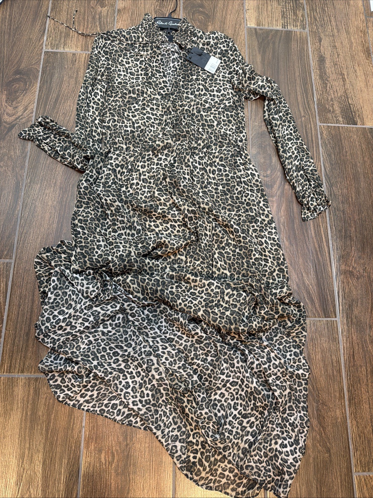 The Kooples Women’s Classic leopard Print Designer Maxi Dress Size 1 Us size S