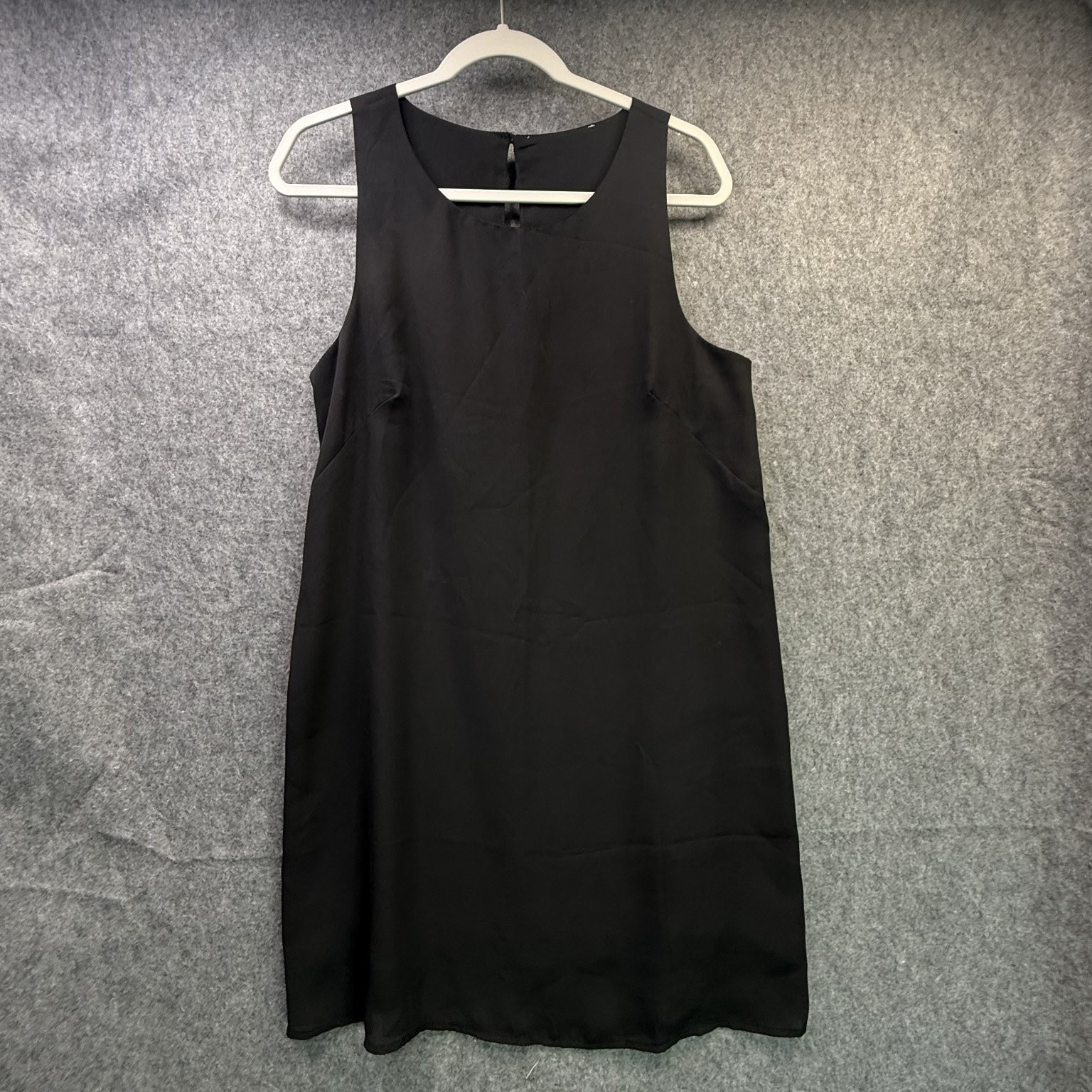 Women’s Black Sleeveless Shift Dress Size XL Polyester