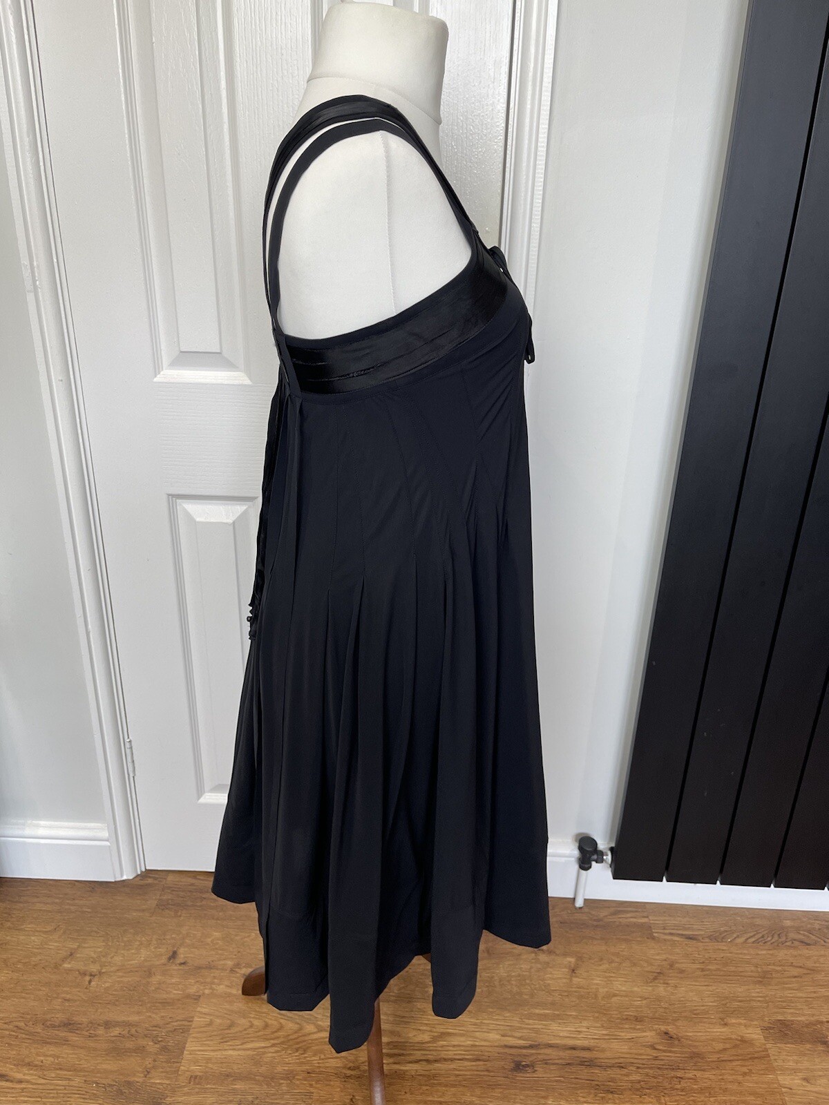 MARITHE FRANCOIS GIRBAUD Size UK 10 Black Strappy Dress Cocktail Formal