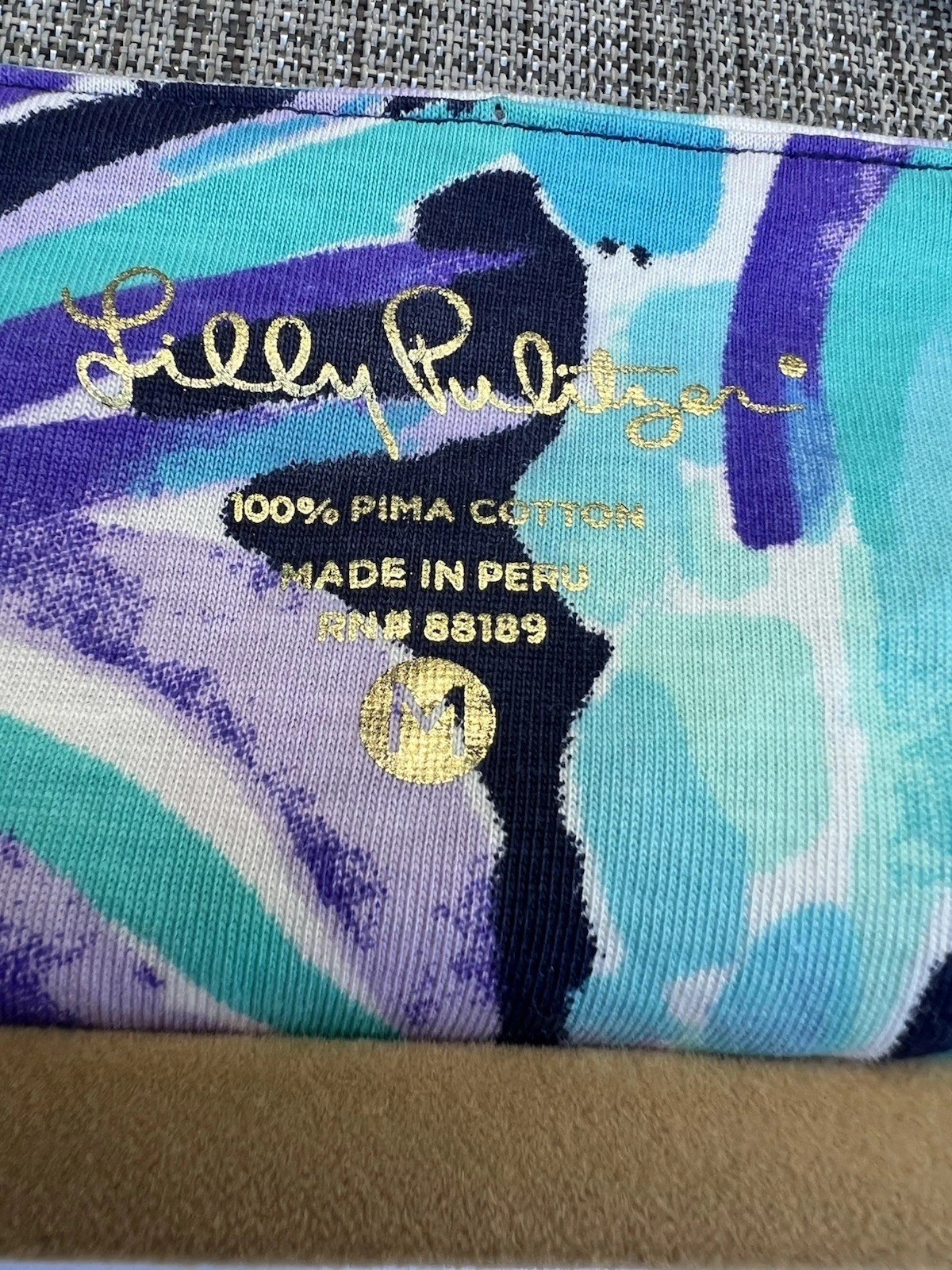 Lilly Pulitzer Hollee Shift Dress Alotta Colada Size Medium Women Blue Purple