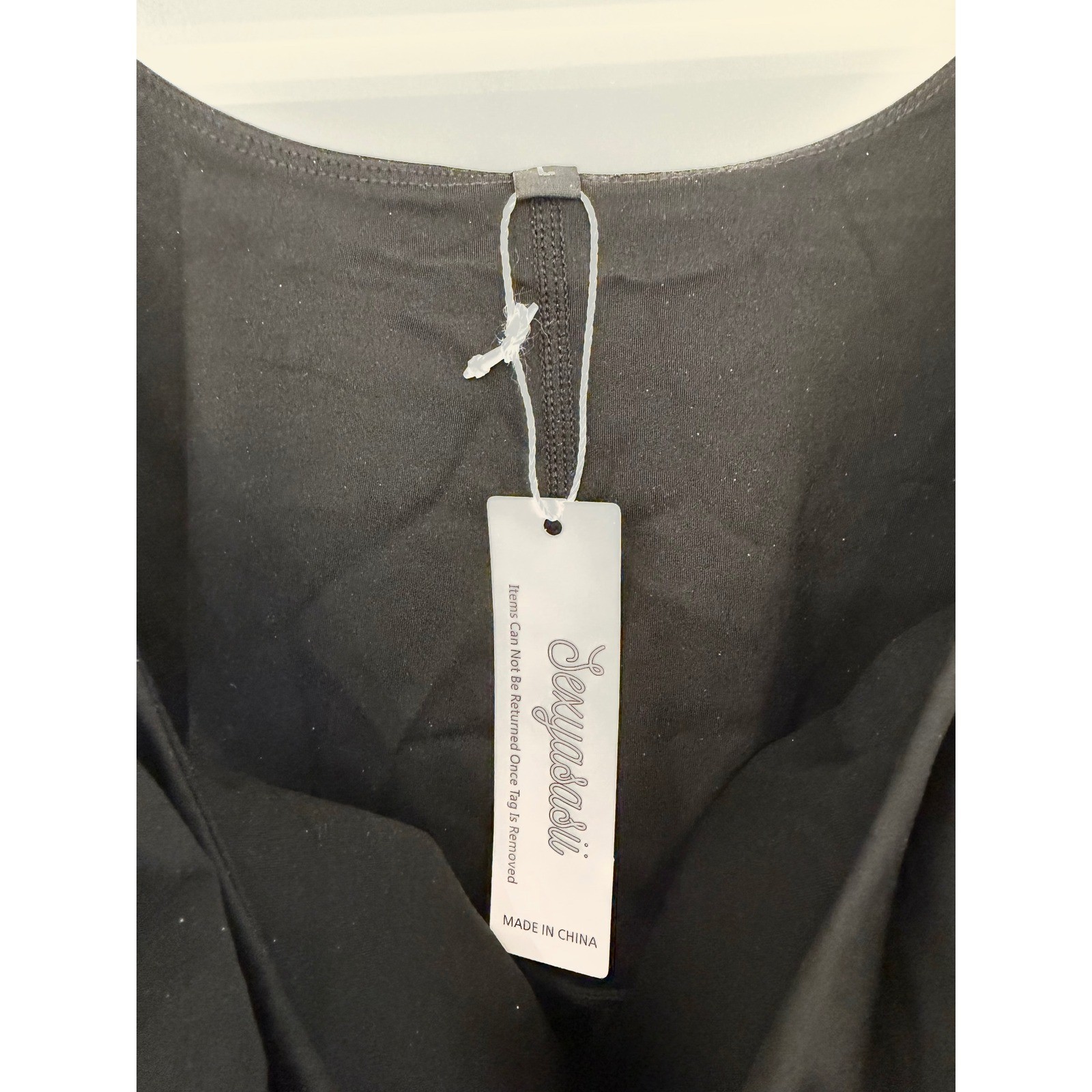 Sexyasasii Black Athletic Exercise Dress with Built-in Shorts Size L