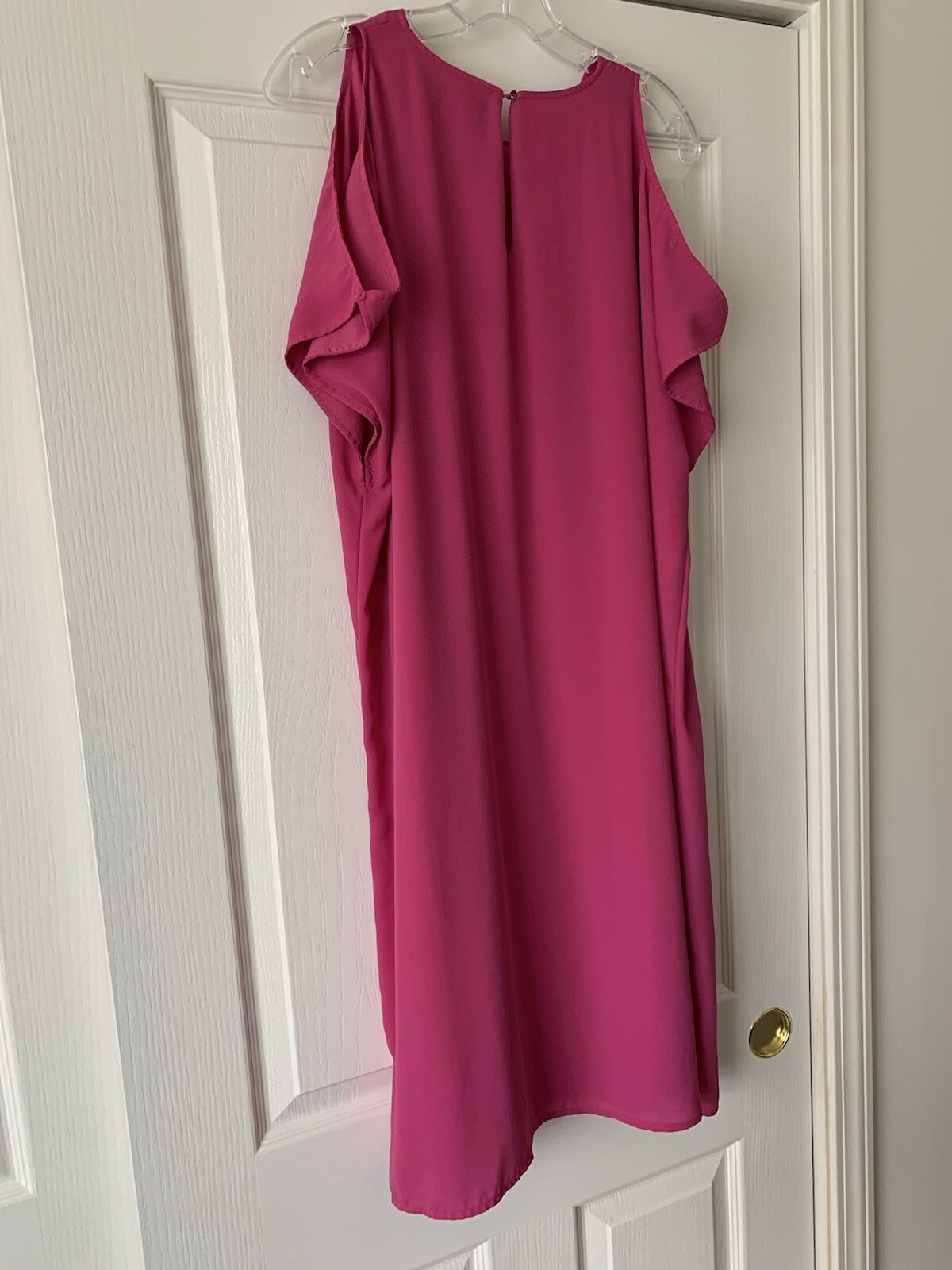 MOSSIMO BEAUTIFUL COLD SHOULDER SHORT SLEEVE POLYESTER LINED DRESS – SIZE XL
