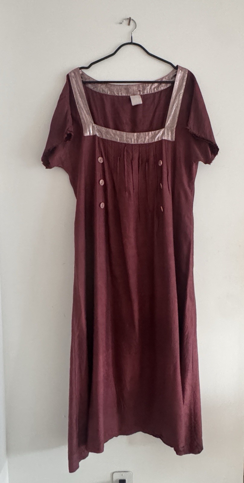 J. Morgan Puett vintage 90s Washable silk A Line Maxi Dress