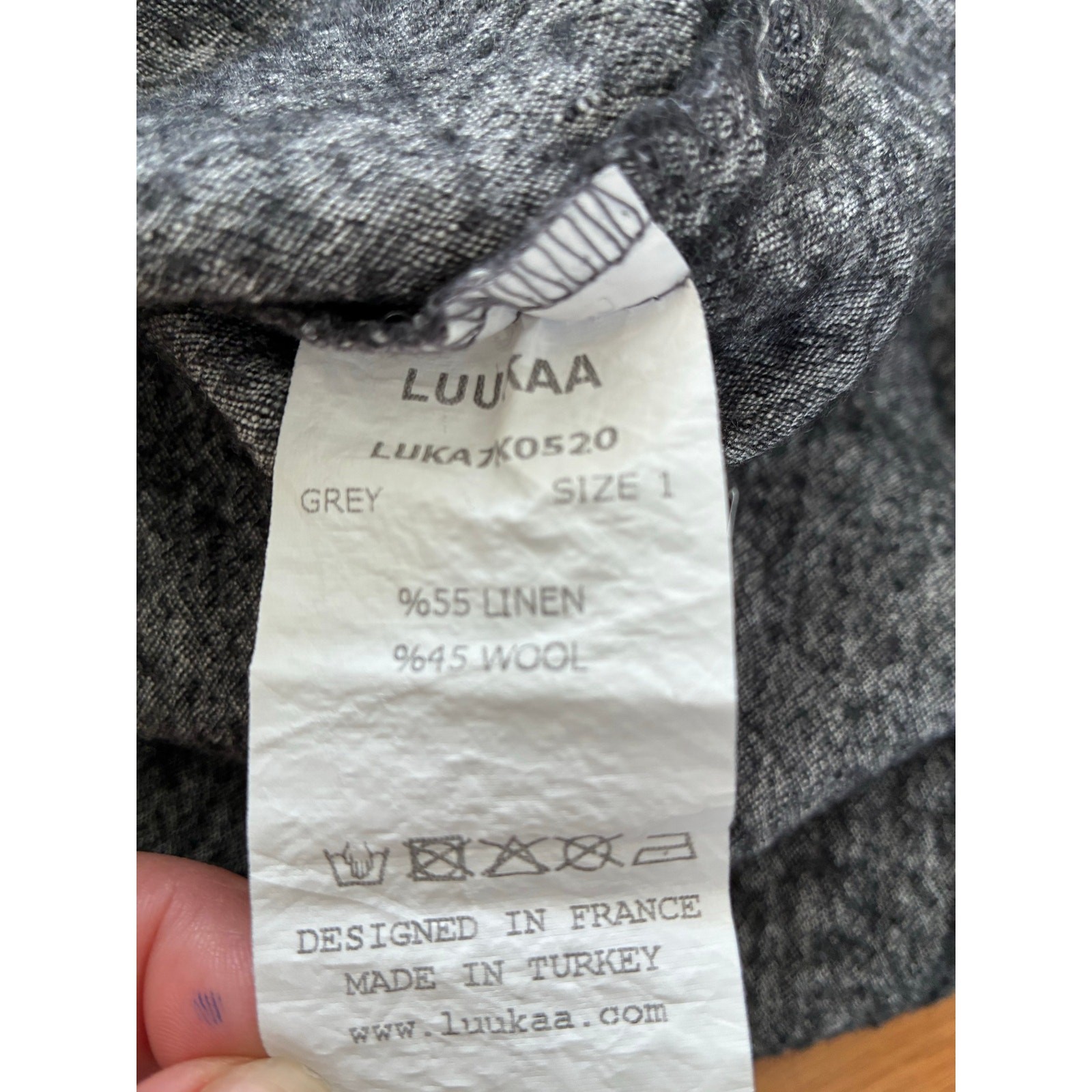 NWT Luukaa Dorris Linen Dress Size US 6/8 Lagenlook Hoho Minimalist Capsule