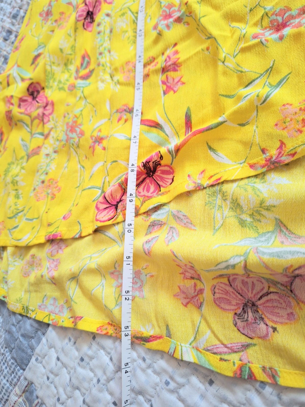 NWT SOFIA Yellow Floral Wrap Dress