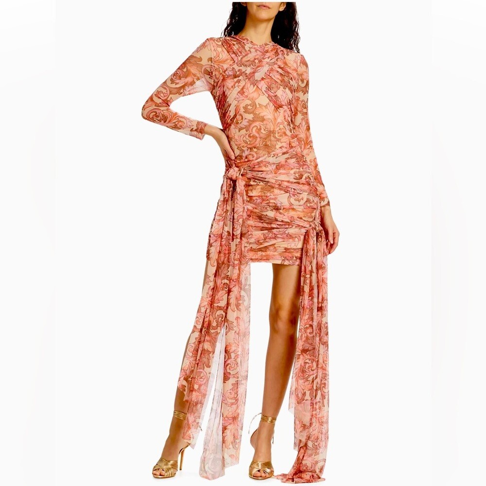 Elliatt Desmine Dress in Peach multicolor, XSmall, NWT